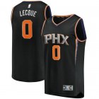Camiseta Jalen Lecque 0 Phoenix Suns Statement Edition Negro Hombre